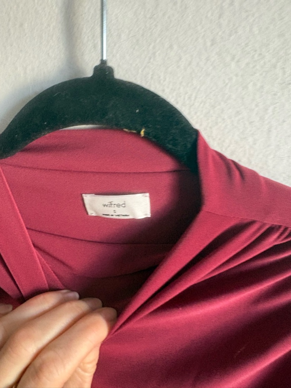 Aritzia Wilfred Sz S Fernanda Raspberry Long Sleeves Midi Dress - Picture 6 of 13